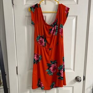 Charlotte Russe Orange Floral Dress